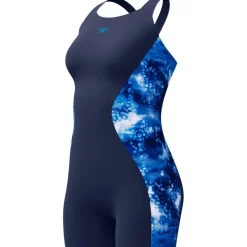 Wedstrijd Zwemkleding < Speedo Digital Printed Legsuit Badpak Dames - peacoat