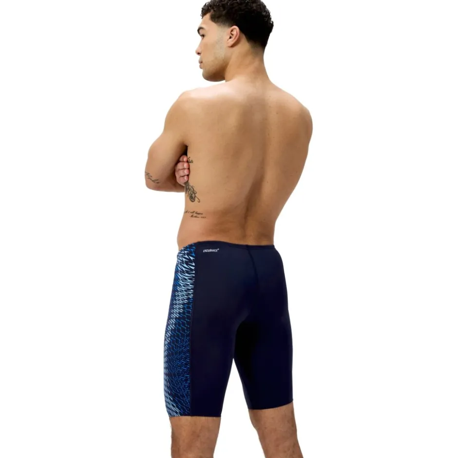 Wedstrijd Zwemkleding < Speedo End+ Tech Panel Zwemjammer Heren - navy/sugar blue