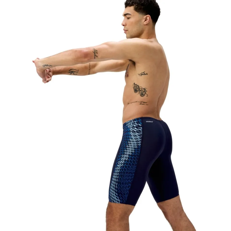 Wedstrijd Zwemkleding < Speedo End+ Tech Panel Zwemjammer Heren - navy/sugar blue
