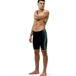 Speedo End+ Tech Panel Zwemjammer Heren - black/turquoise gem