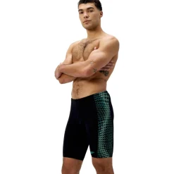 Speedo End+ Tech Panel Zwemjammer Heren - black/turquoise gem