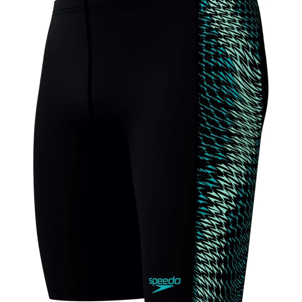Speedo End+ Tech Panel Zwemjammer Heren - black/turquoise gem