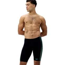 Speedo End+ Tech Panel Zwemjammer Heren - black/turquoise gem