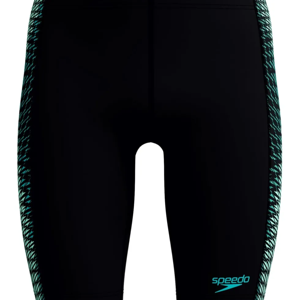 Speedo End+ Tech Panel Zwemjammer Heren - black/turquoise gem