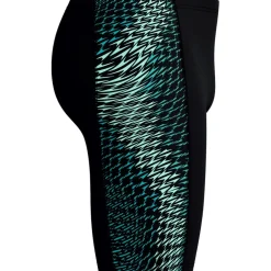 Speedo End+ Tech Panel Zwemjammer Heren - black/turquoise gem