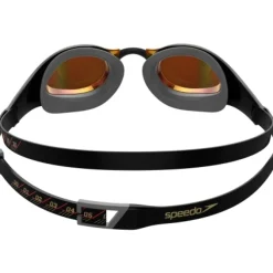 Speedo Fastskin Pure Focus Mirror Zwembril - black/orangegold