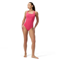Zwembroeken & Bikini'S < Speedo Flex Band Badpak met geïntegreerde BH Dames - raspberry fill
