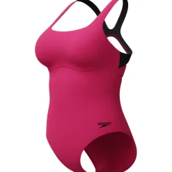 Zwembroeken & Bikini'S < Speedo Flex Band Badpak met geïntegreerde BH Dames - raspberry fill