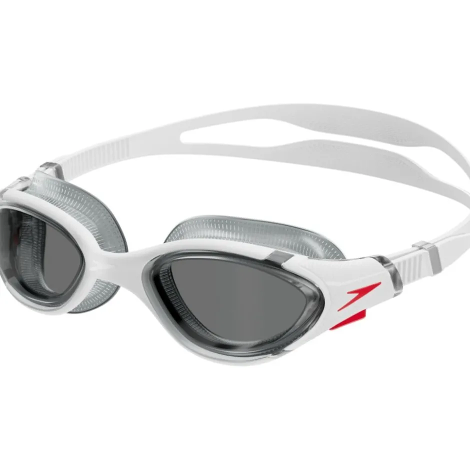 Zwembrillen|Zwembrillen < Speedo Futura Biofuse Flexiseal Zwembril - white/red/light smoke