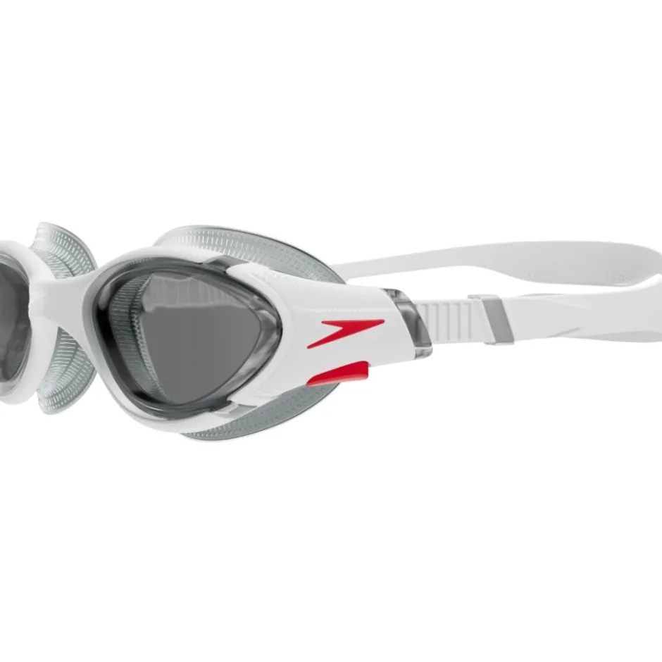 Zwembrillen|Zwembrillen < Speedo Futura Biofuse Flexiseal Zwembril - white/red/light smoke