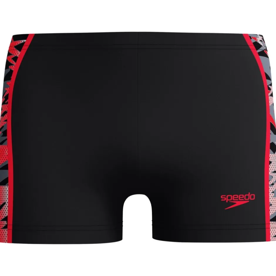 Zwembroeken & Bikini'S < Speedo Hyperboom Splice Aquashorts Heren - anthracite/high risk red