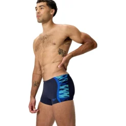 Speedo Hyperboom Splice Aquashorts Heren - peacoat/deep sapphrie