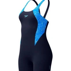 Speedo Hyperboom Splice Legsuit Badpak Dames - lagoon blue