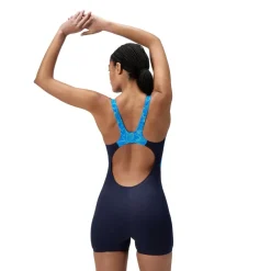 Speedo Hyperboom Splice Legsuit Badpak Dames - lagoon blue
