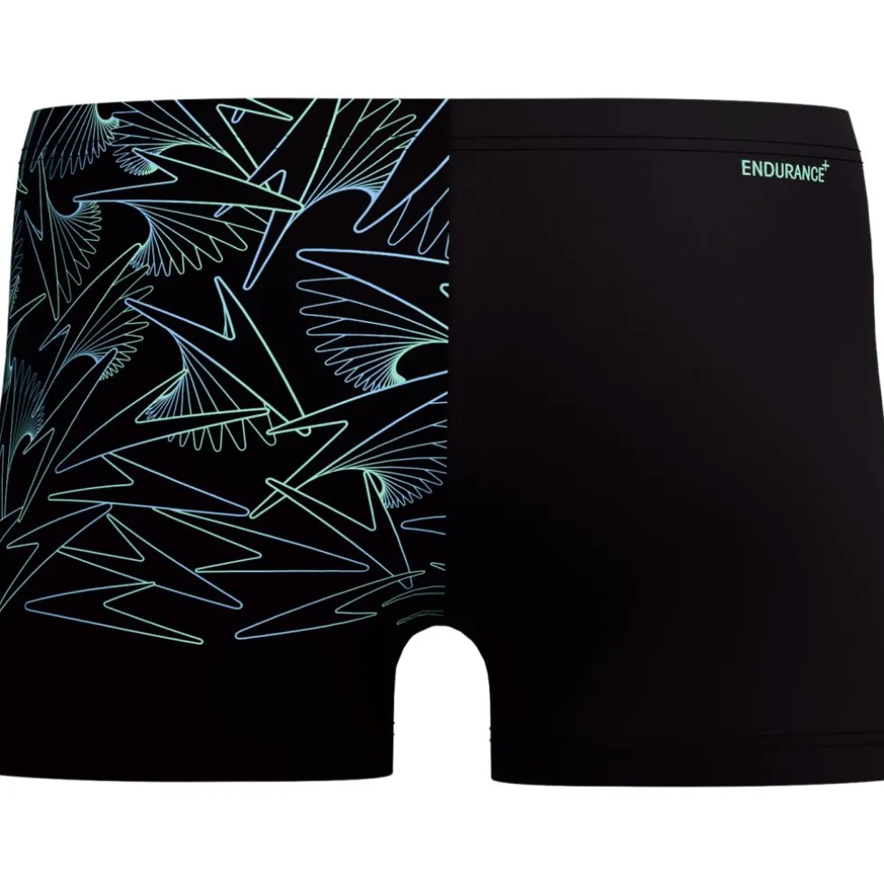 Speedo Hyperboom V-Cut Zwemshort Heren - black/alfalfa green
