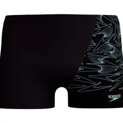 Speedo Hyperboom V-Cut Zwemshort Heren - black/alfalfa green