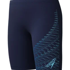 Speedo Medley Logo Jammer Jongen - peacoat/sugar blue