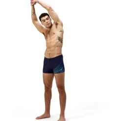 Speedo Medley Logo Zwembroek Heren - navy/sugar blue