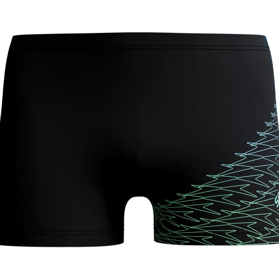 Speedo Medley Logo Zwembroek Heren - black/alfalfa green