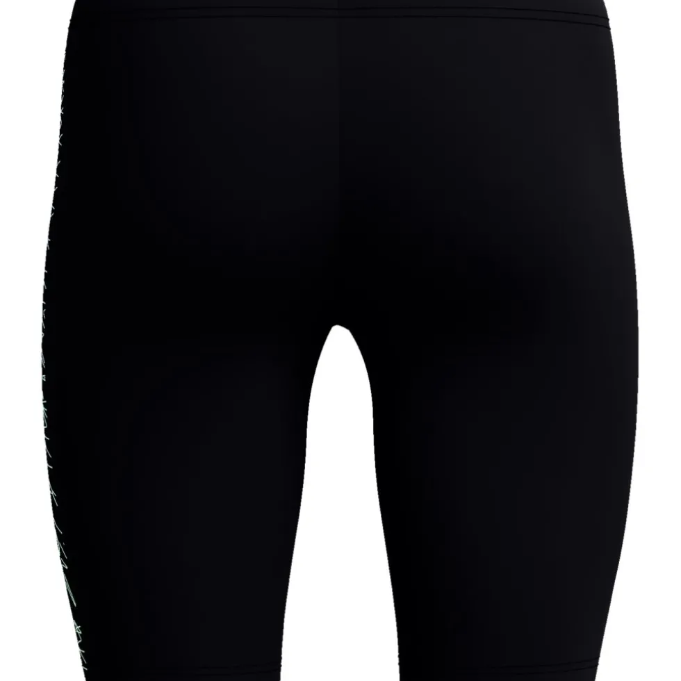 Speedo Medley Logo Zwemjammer Heren - black/alfalfa green