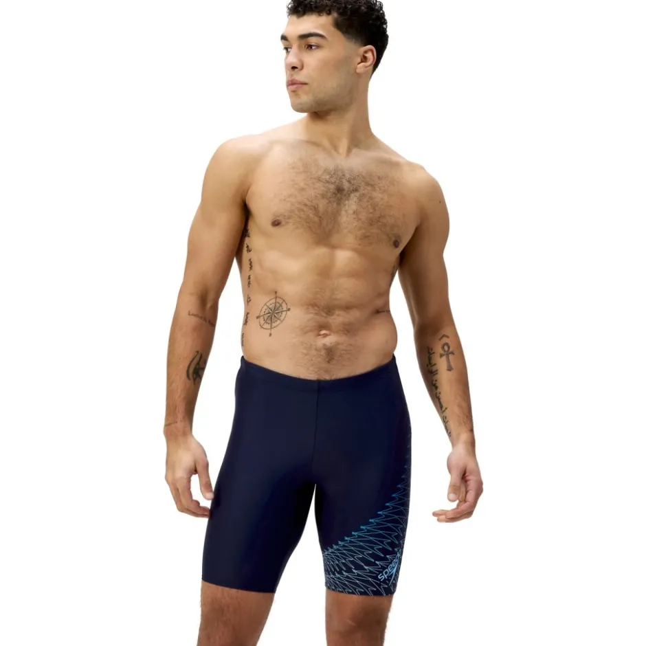 Zwembroeken & Bikini'S < Speedo Medley Logo Zwemjammer Heren - navy/lagoon blue