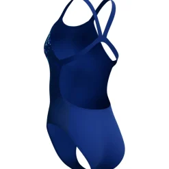Speedo Placement Printed Leaderback Badpak Dames - pixel pool/navy