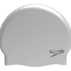 Speedo Plain Moulded Silicone Badmuts - chrome