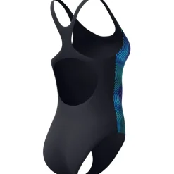 Speedo Print Medalist Badpak Dames - anthracite