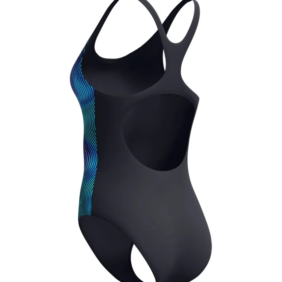 Speedo Print Medalist Badpak Dames - anthracite