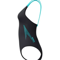 Speedo Solid Boom Leaderback Badpak Dames - anthracite/mayan blue