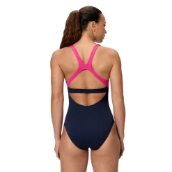 Speedo Solid Flex Band Badpak Dames - peacoat/margarita pink
