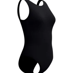 Speedo Solid High Neck Badpak Dames - anthracite