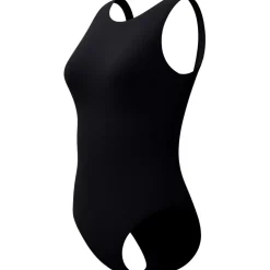Speedo Solid High Neck Badpak Dames - anthracite