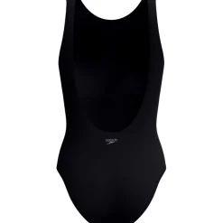 Speedo Solid High Neck Badpak Dames - anthracite