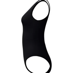 Speedo Solid High Neck Badpak Dames - anthracite