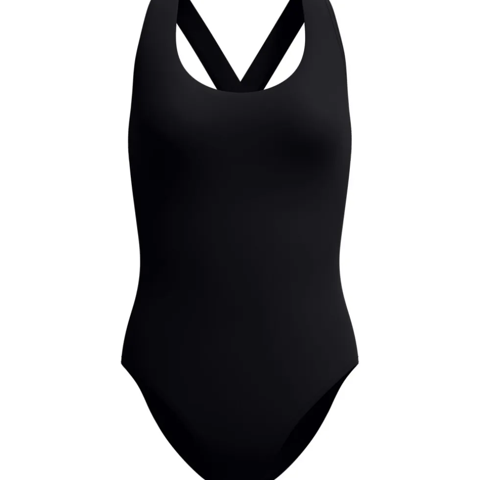 Speedo Solid Scoop Neck Badpak Dames - anthracite
