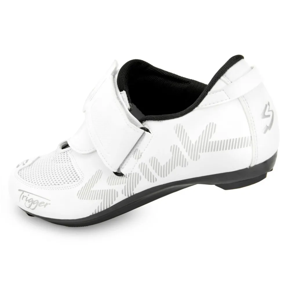 Spiuk Trigger Carbon Triatlon-Schoenen Heren - wit matt