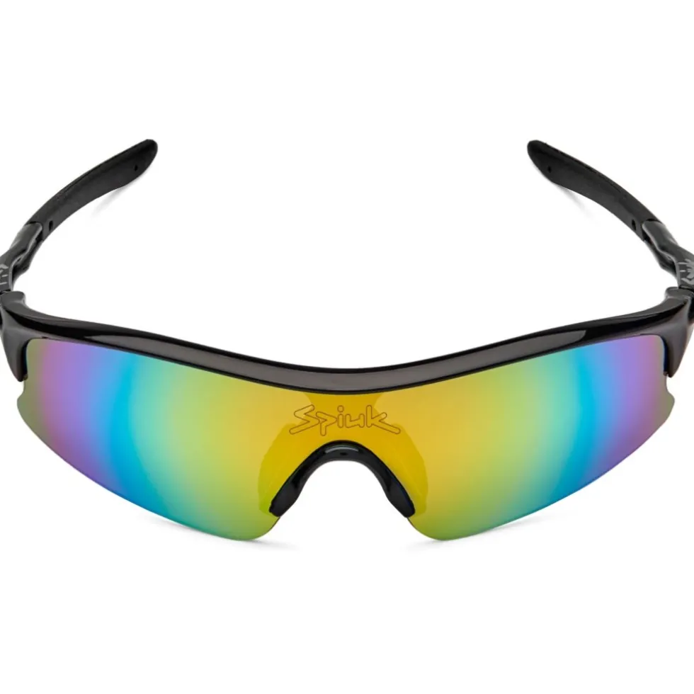 Spiuk Frisbee Bril Kinder - Black - Mirror Orange