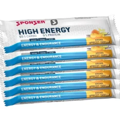 SPONSER High Energy Bar - Graanreep met Koolhydraten - 6x45g