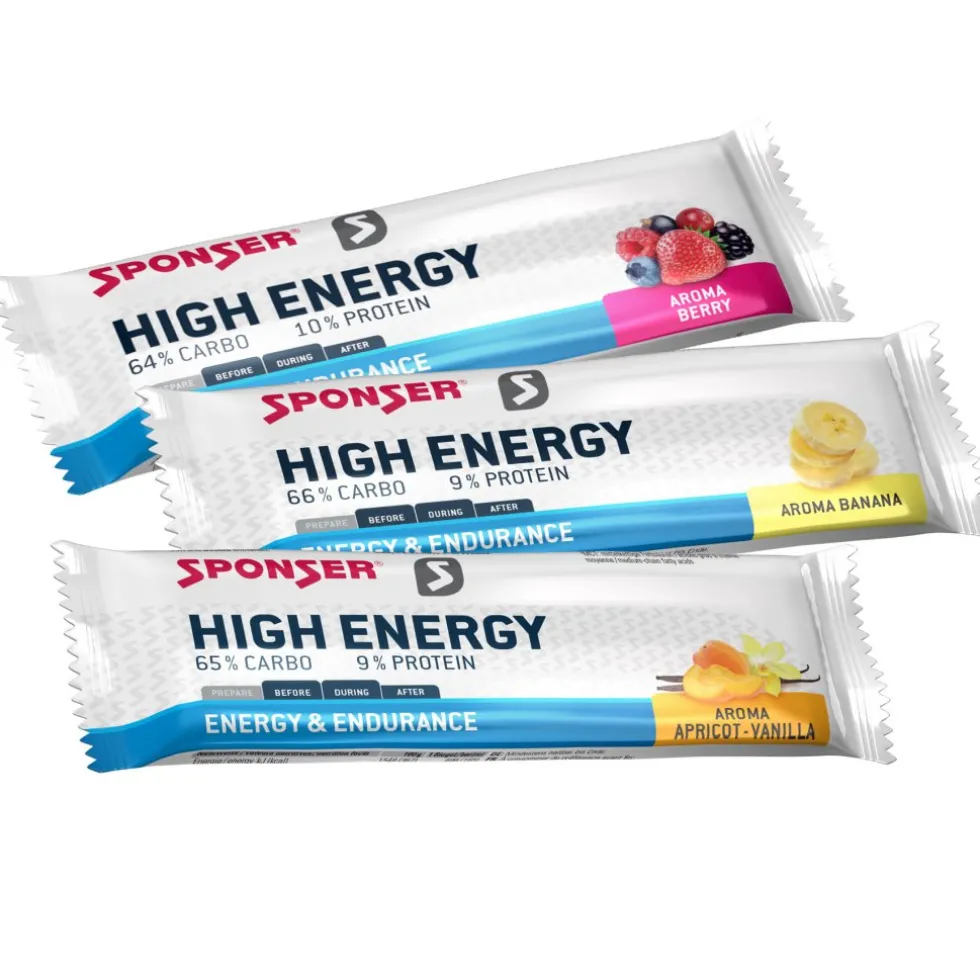 SPONSER High Energy Bar - Graanreep met Koolhydraten - 30x45g