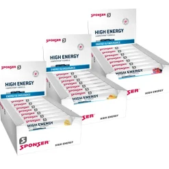 SPONSER High Energy Bar - Graanreep met Koolhydraten - 30x45g