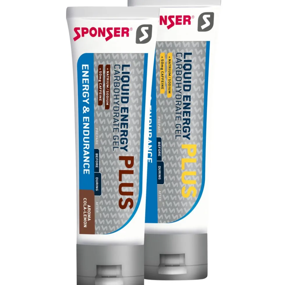 SPONSER Liquid Energy Plus - Koolhydraat Gel + Cafeïne - Tube - 70g