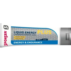 SPONSER Liquid Energy Plus - Koolhydraat Gel + Cafeïne - Tube - 70g