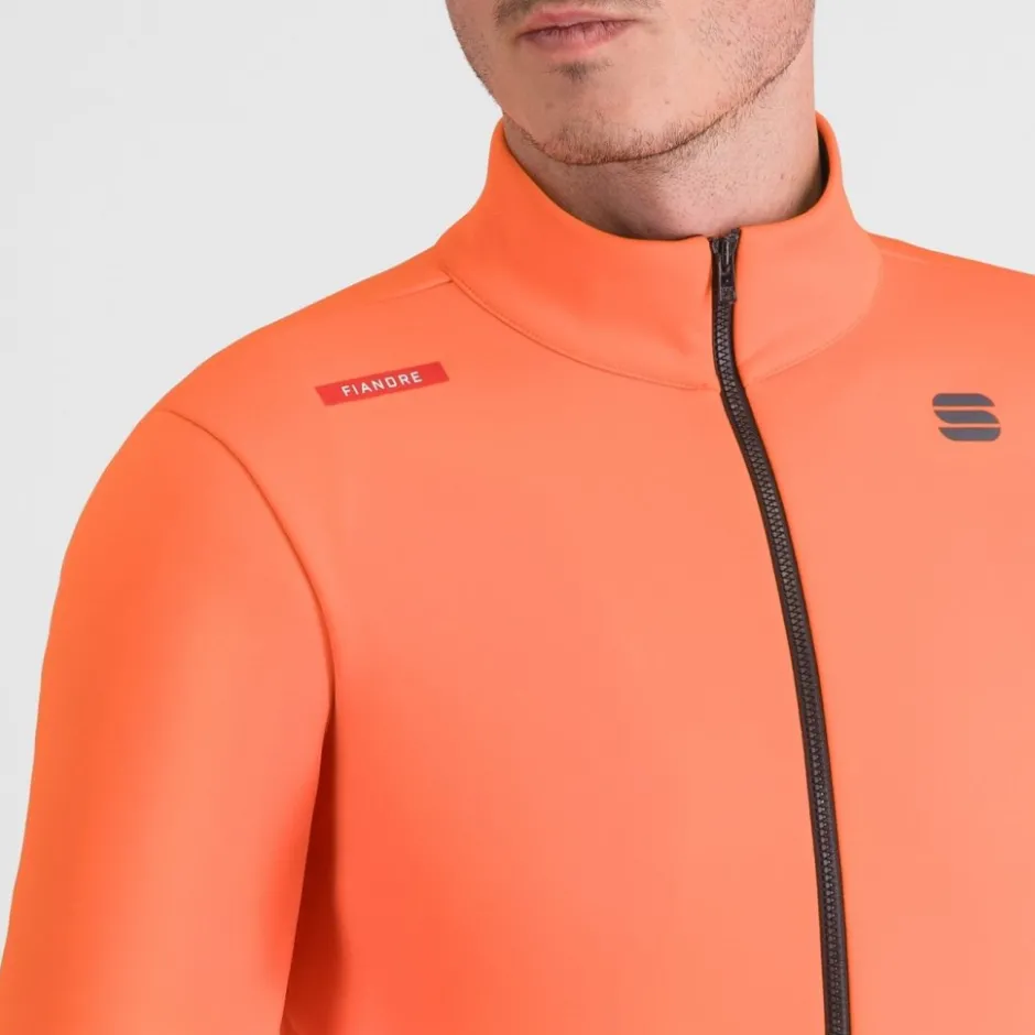 Winterjassen < Sportful Fiandre 2 Fietsjas Heren - 480 Bright Orange
