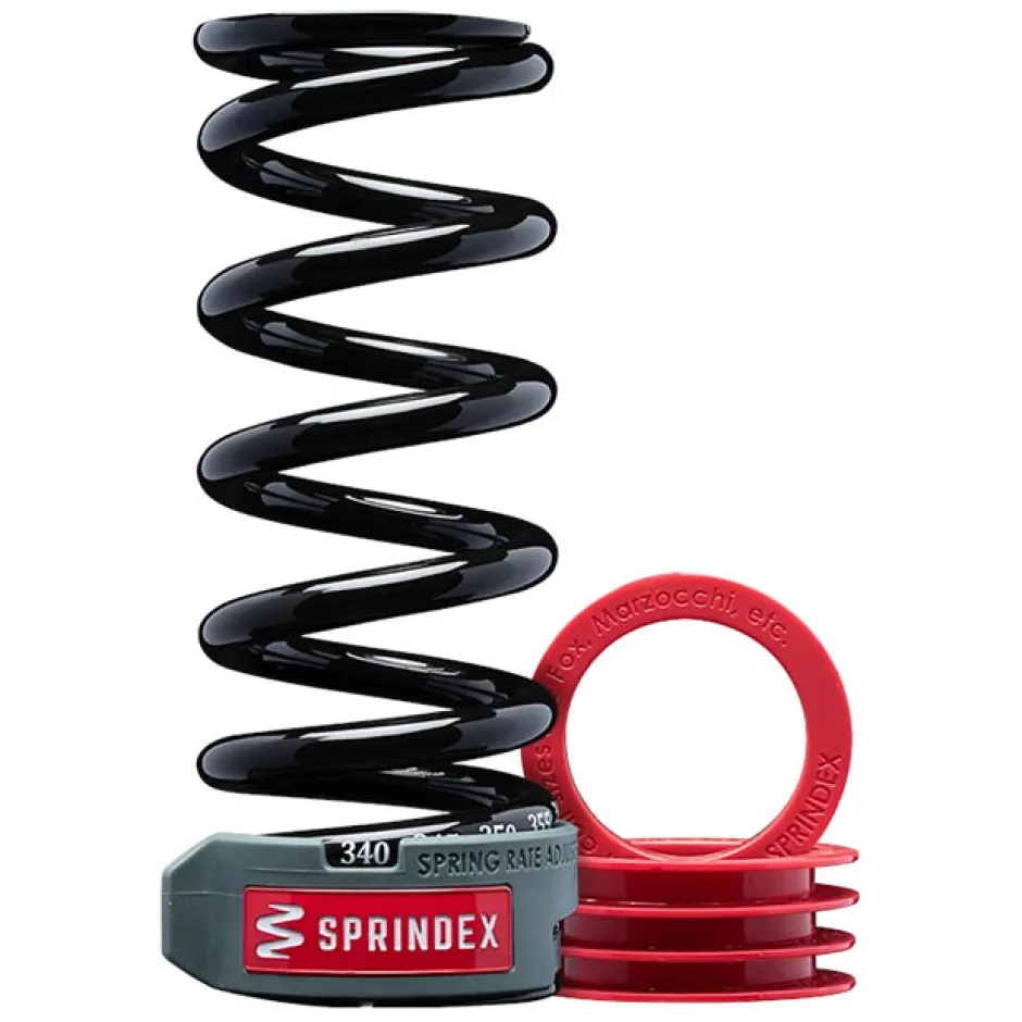 Schokdempers En Veren < Sprindex Trail/Enduro - Adjustable Lightweight Rear Shock Steel Spring - 142mm/65mm