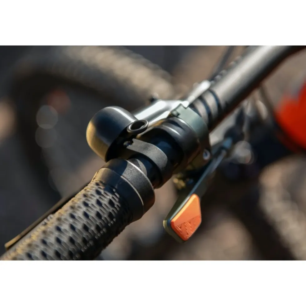 Spurcycle Compact Fietsbel - 22.2mm - zwart/mosgroen
