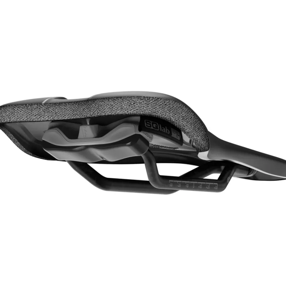 Zadels < SQlab 614 Ergowave active 2.1 Carbon Gravelbike-Zadel - Zwart