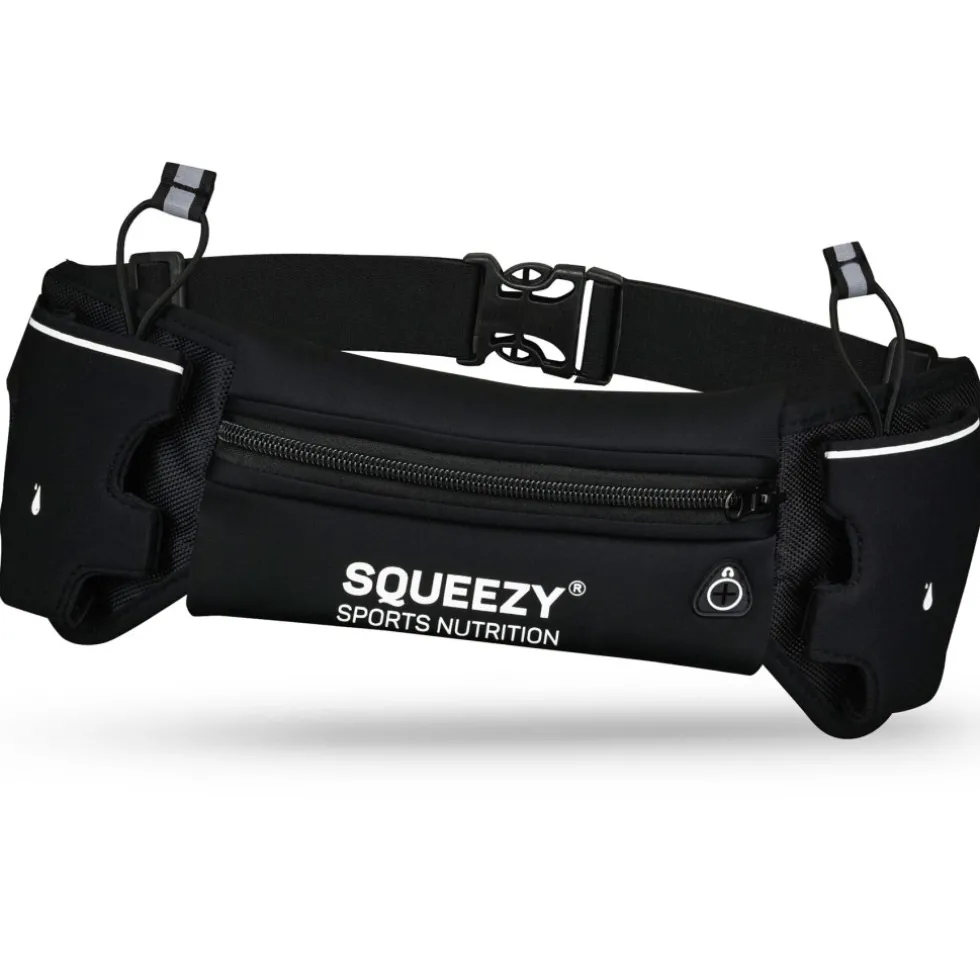 Squeezy Hardloopriem met 2 Fleszakken