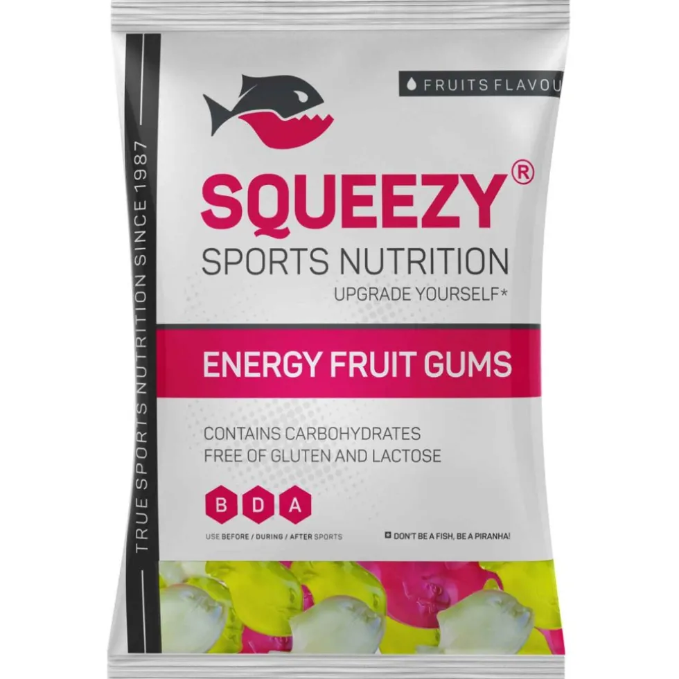 Squeezy Energy Fruit Gums - Koolhydraatrijke Fruitgums - Houdbaarheidsdatum 30.06.2026 - 100g