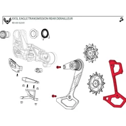 SRAM Binnenkooi voor XX / XX SL / X0 Eagle Achterderailleur - AXS | T-Type | B1 - 11.7518.104.013
